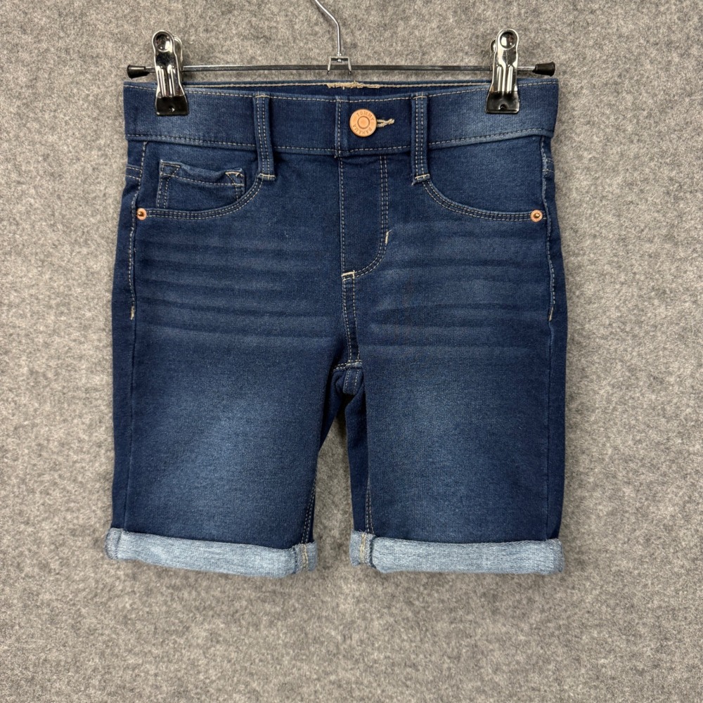 Tommy Bahama Kids Denim Jean Shorts Cuffed Rolled Hem Size 7